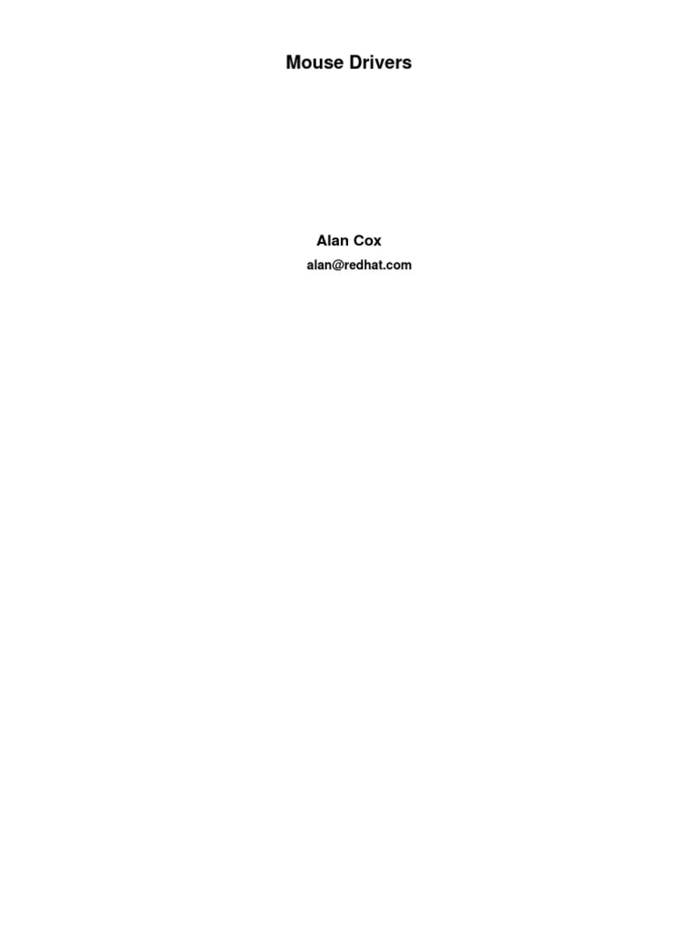 20182 mouse driver installation overview