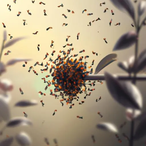 20307 ants colony infesting tarantula habitat